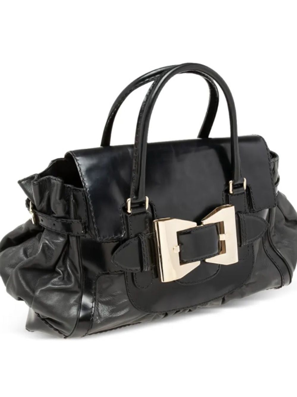 🛍️ Gucci GG Leather Dialux Queen Tote Bag with Bow Buckle & Cert of Authenticity